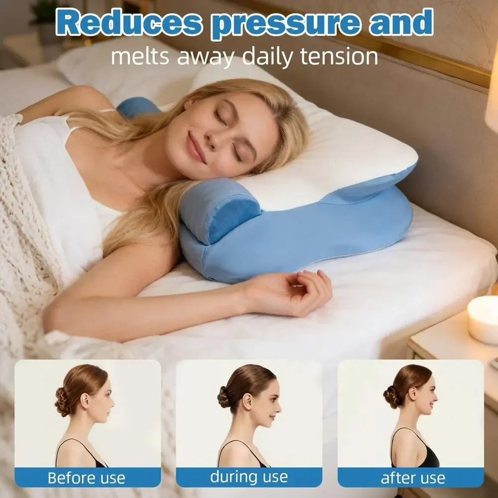 Bed Pillows for Sleeping Queen Size, with Two Pillowcases Soft & Fluffy Pillow w